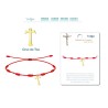 Pulsera 7 Nudos Con Cruz De Tau Color Dorado - Coleccion 7 nudos